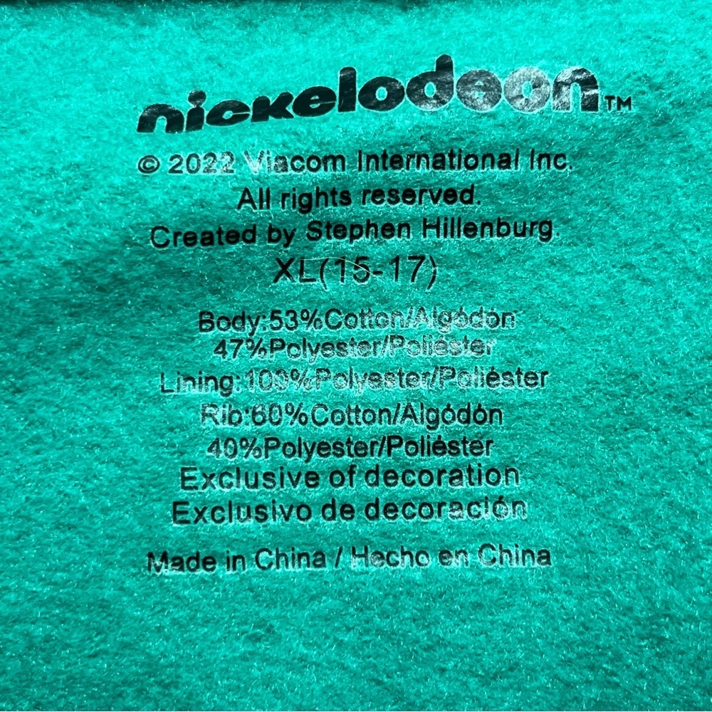 Nickelodeon SpongeBob Christmas Light Up Sweatshirt Womens Size XL Green - Picture 5 of 9